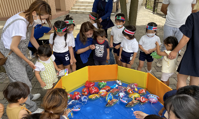 【ミニ夏祭り】アップルルーム（聖和学院第二幼稚園）