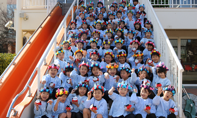 節分 豆まき (聖和学院幼稚園・聖和学院第二幼稚園)