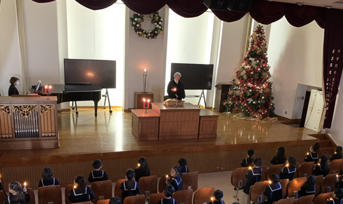 クリスマス燭火礼拝　（聖和学院幼稚園・聖和学院第二幼稚園）