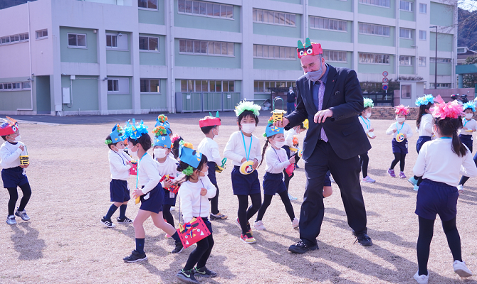 節分 豆まき（聖和学院幼稚園・聖和学院第二幼稚園）