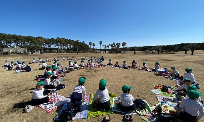 卒園遠足（聖和学院第二幼稚園）